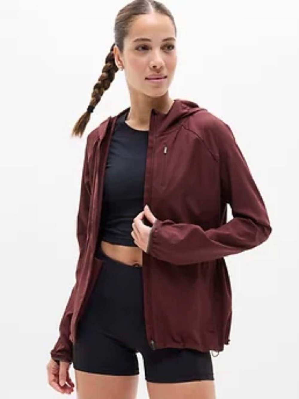Athleta Dash Jacket - Garnet S